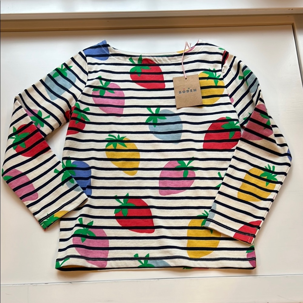 Colorful Striped Kids Shirt by Boden